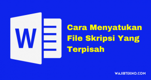 File Skripsi Yang Terpisah