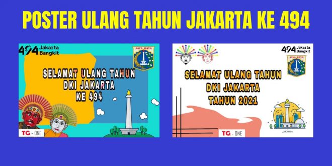 Poster Ulang Tahun Jakarta ke 494