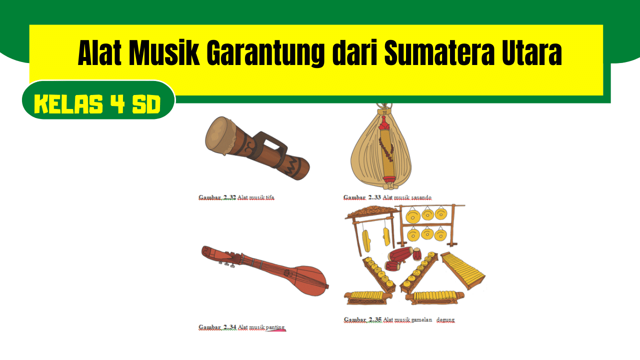 Alat Musik Garantung dari Sumatera Utara dan Ini Kunci Jawabannya (Kelas 4 SD) 1 Alat Musik Garantung dari Sumatera Utara