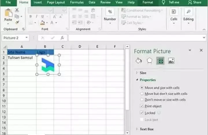 Cara Sisipkan Gambar Ke Spreadsheet Excel